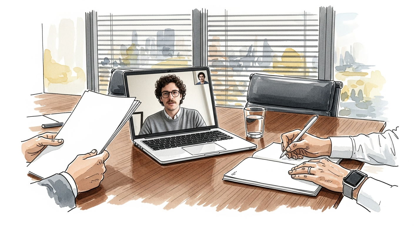 Remote team lead reviewing async decisions across distributed squads