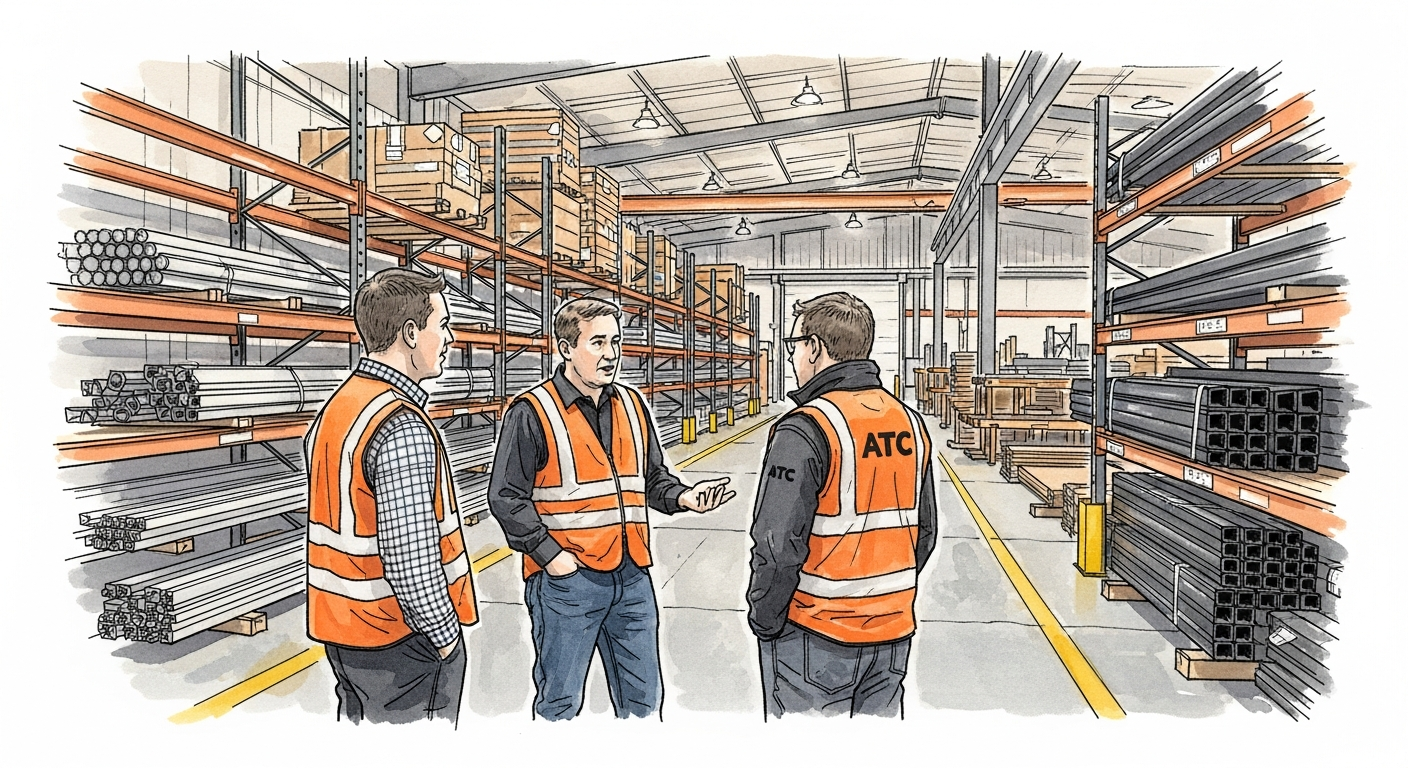 Supply chain director reviewing supplier commitment tracking and cross-functional execution dashboard