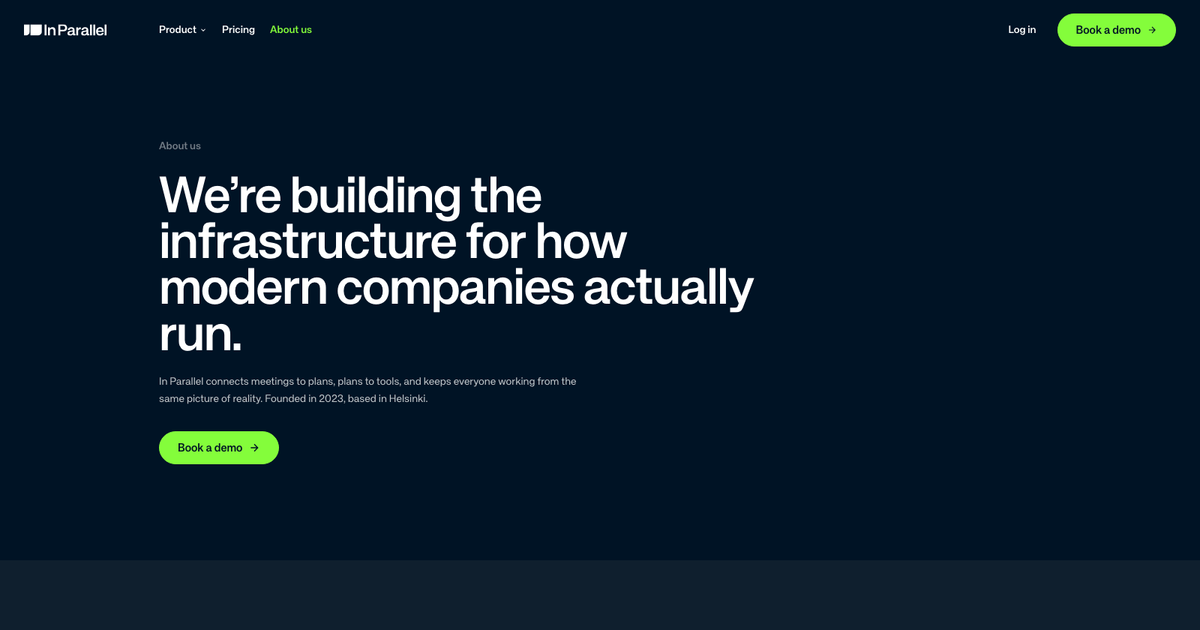 About In Parallel — The Team Behind the AI Context Layer