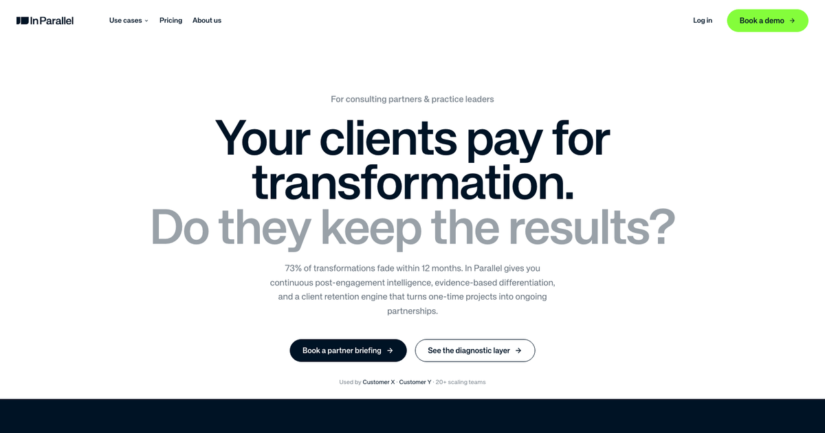 In Parallel for Consulting Partners, Post-Engagement Intelligence